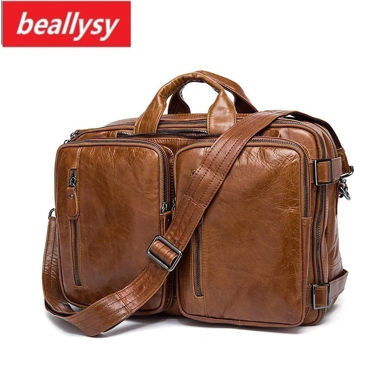 HOT Business Men Briefcase Handbags Leather Laptop Bag Men Messenger Bags Genuine Leather Men Bag Male Shoulder Bags Casual Tote HOT Business Men Briefcase Handbags Leather Laptop Bag Men Messenger Bags Genuine Leather Men Bag Male Shoulder Bags Casual Tote
