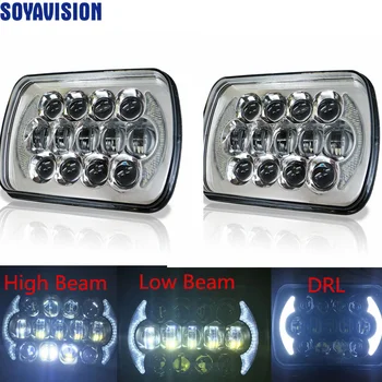 

Square 5''x 7'' Inch Motor headlight led trucklight High Low Beam Headlamp for jeep Wrangler YJ Cherokee XJ Truck 4X4 Offroad