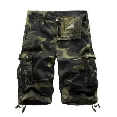 Летние мужские тактические шорты милитари для активного отдыха мужские спортивные брюки-карго прямые свободные пляжные шорты, брюки - Цвет: 2