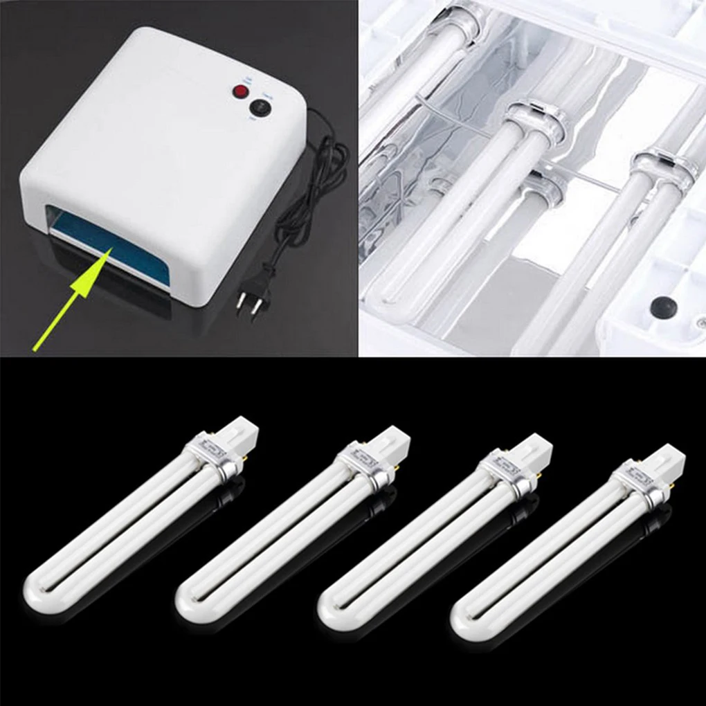 

4pcs/lot 9W Nail UV Gel Machine Lamp Tube for Nail Dryer Professional Electronic Nail Dryer UV Lamp Tube Replacement