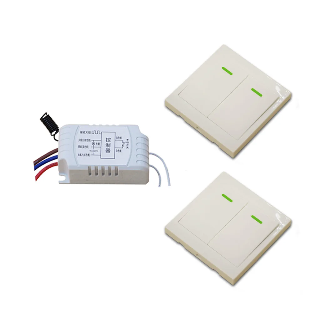 Us 15 29 10 Off Hot Sales Remote Control Switch Ac220v Receiver Wall Transmitter Wireless Power Switch 315 433mhz Radio Controlled Switch Relay In