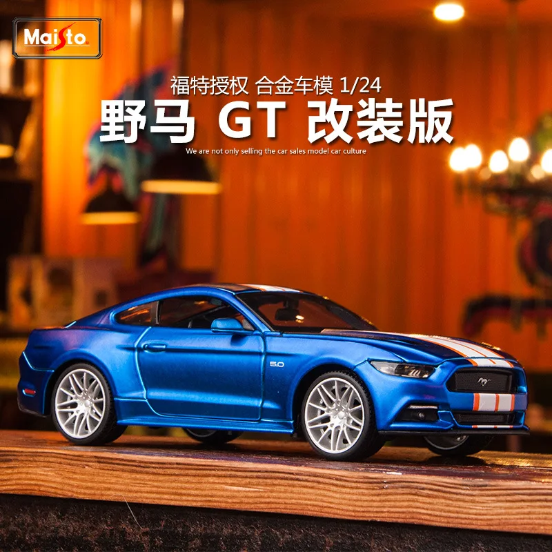 Maisto 1:24 Ford Mustang-GT Модель автомобиля из сплава украшение Коллекция игрушек инструменты подарок