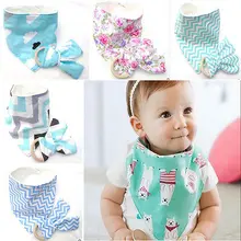 2 шт Кролик уши Прорезыватель кольцо игрушка& Babys слюнявчик набор бандан подарок для душа