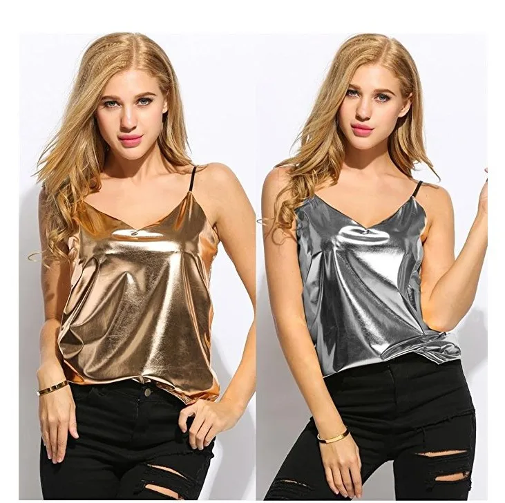sparkly spaghetti strap top