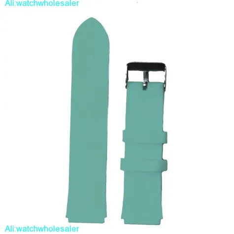 22mm Blue Ice Color Silicone Jelly Rubber Unisex Watch Band Straps WB1061T22JB