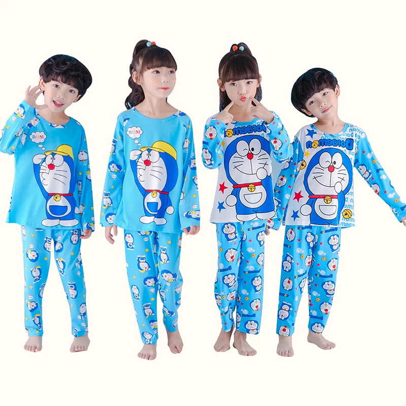 

Spring Summer Children Pajamas Sets Long Sleeve Cartoon Kids Fashion Girl Clothes Suit Children's Pyjamas Boy Home Clothes Wear