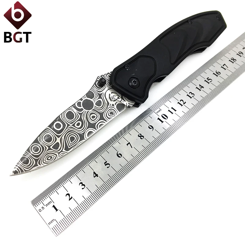 BGT Дамаск узор складной Ножи Алюминий ручка выживания Открытый Охота Кемпинг Карманный EDC Ножи Тактический Утилита Multi Tool
