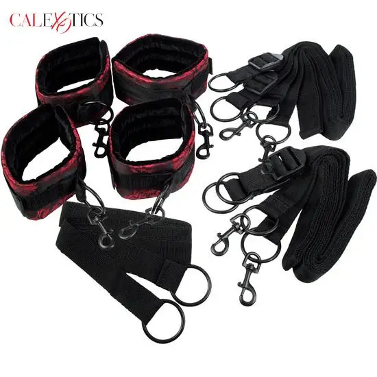 CALEXOTICS Skandal Fesseln Zu Bett BDSM Paare Stimulator VERSAND 