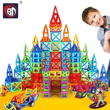 BD 252 шт. Мини Магнитный дизайнерский Строительный набор модель строительные игрушки магнитные блоки Развивающие игрушки для детей рождественские подарки