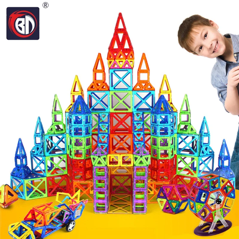 

BD 252pcs Mini Magnetic Designer Construction Set Model Building Toy Magnetic Blocks Educational Toys For Kids Christmas Gifts