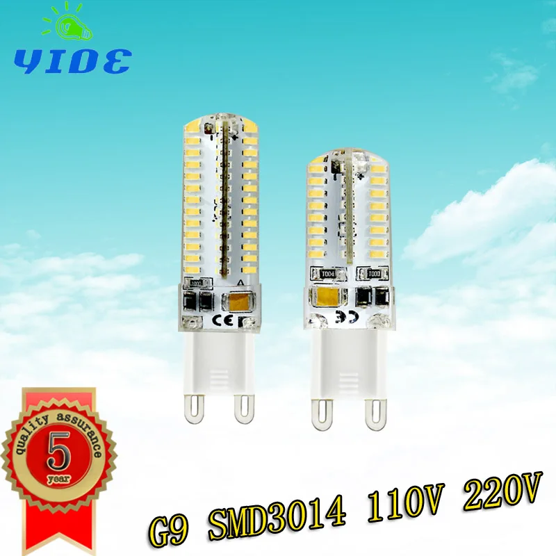 Yioe Высокое качество светодиодные G9 G4 E12 E14 B15 Светодиодная лампа Crystal Light 110 В 220