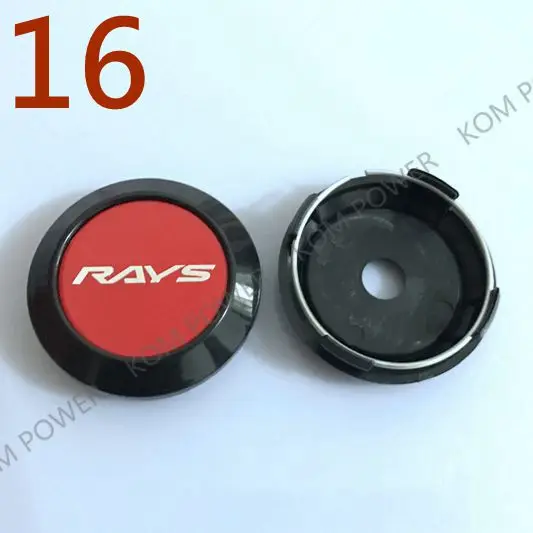 KOM POWER автомобильный Стайлинг 64 мм Центральная крышка s ADVAN ENKEI эмблема VOLK RAYS WORK SSR наклейка колпачок ступицы колеса Крышка для обода колеса автомобиля-крышка - Название цвета: 16
