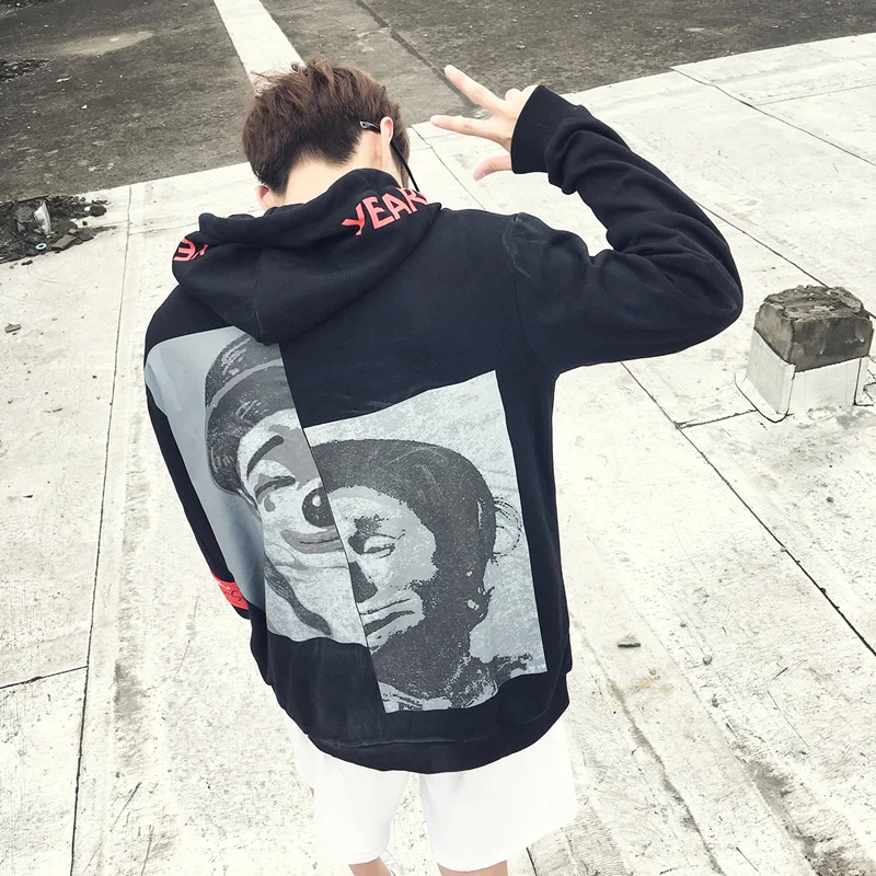 

Men/Women Hoodies With Hat Hoody who care you Print joker men sweatshirt Autumn Winter Thin good quality Sweatshirts Hooded