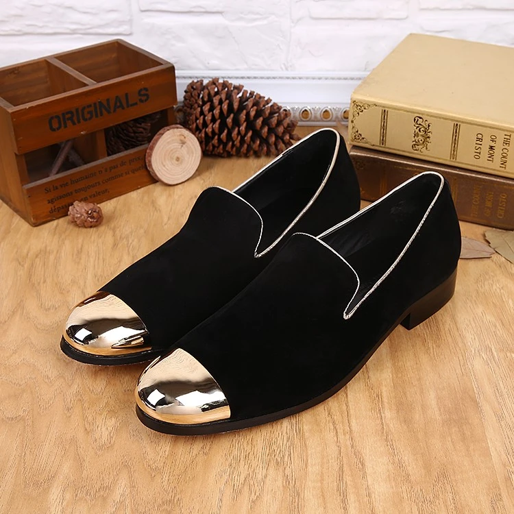 mens metallic gold dress shoes