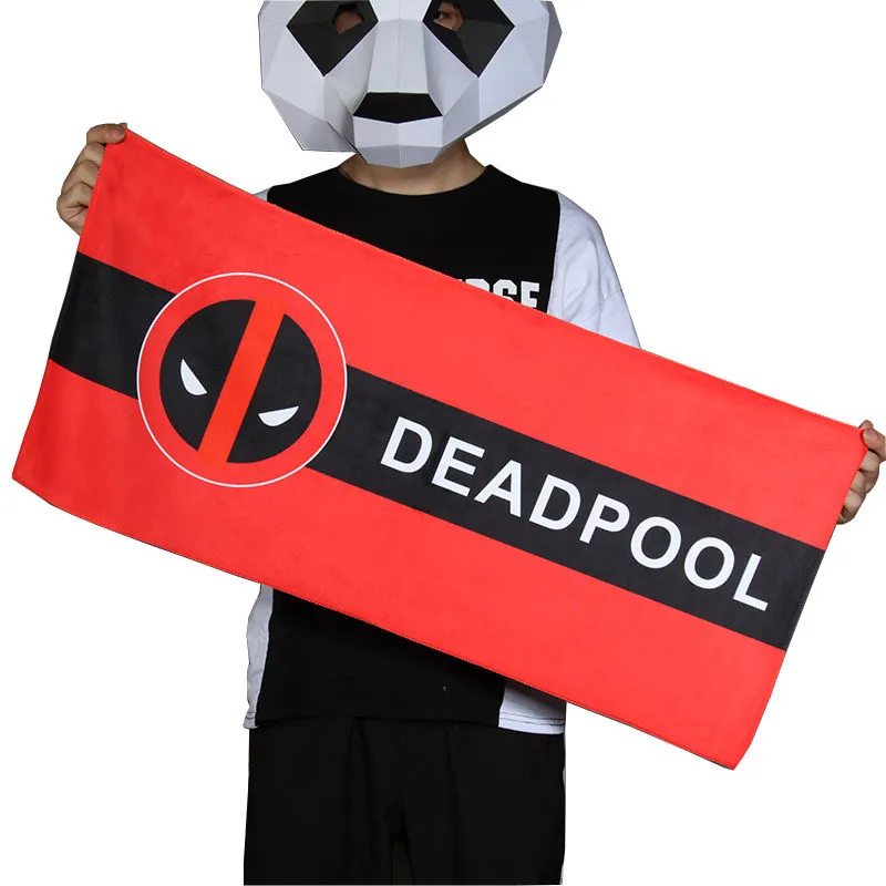 

Avengers Endgame Game Superhero Iron Man Deadpool Batman Captain America Bath Towel Gift cosplay props