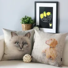 Nordic Ragdoll Лабрадор подушки, кошка собака Подушки подушки, наволочка, диван подушка главная декоративные Подушки
