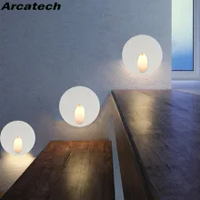 Круглый 3 Вт настенный светильник светодиодный светильник для лестниц алюминиевый Встраиваемый светодиодный светильник настенный угловой светильник AC85-265V настенный светильник NR-94