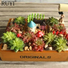 Реалистичный мини искусственный мясистый кактус растение Настоящее прикосновение пальмовое бонсай местный пейзаж декоративный цветок для украшения talbe