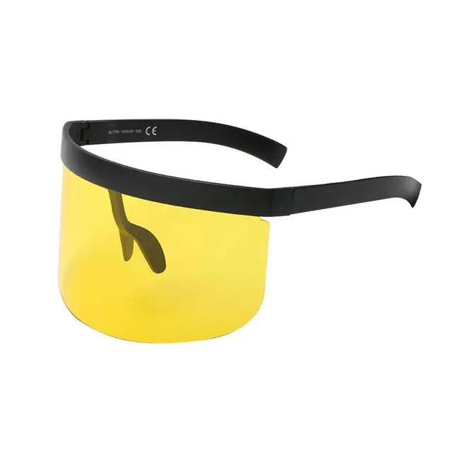 flat top shield sunglasses men