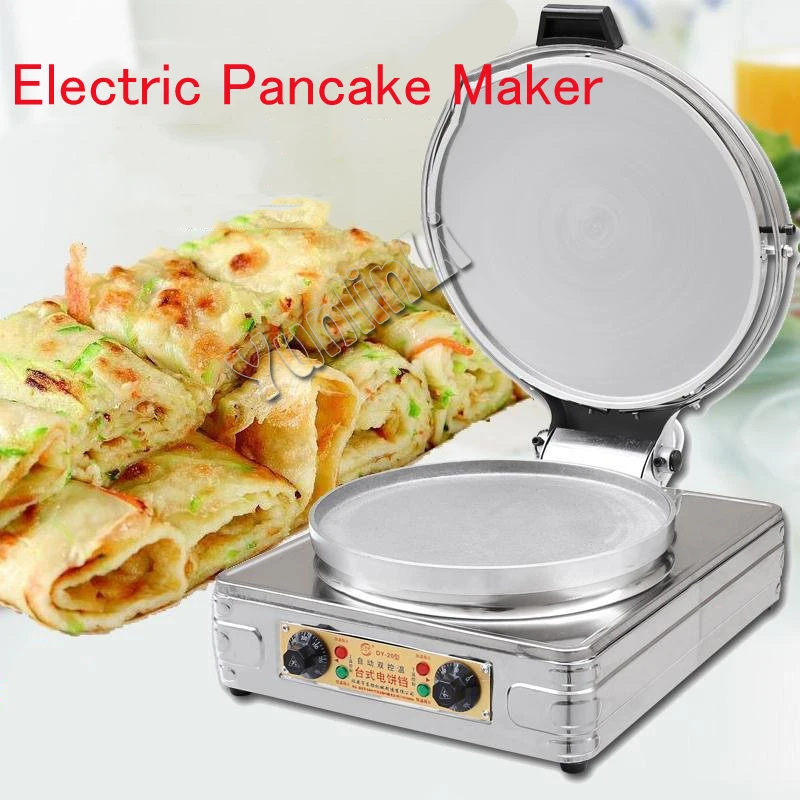 Electric Pancake Maker Round Pancake Skillet Commerical/Household Pancake Cooker Double-sided Pancake Heater DY-20