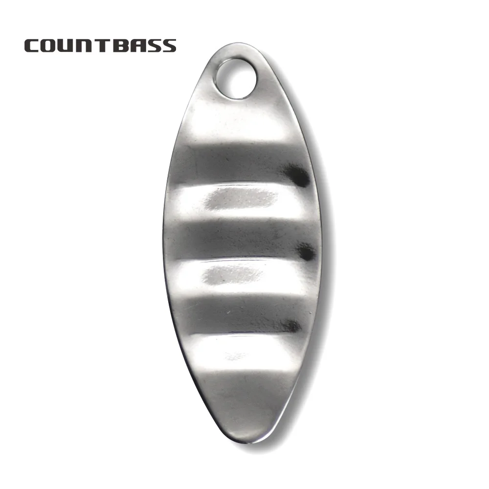 

50PCS Size 3-32*13mm Nickel Plating Steel Ripple Spinner Blades,DIY Trout Pike Fishing Lures, Tackle Craft