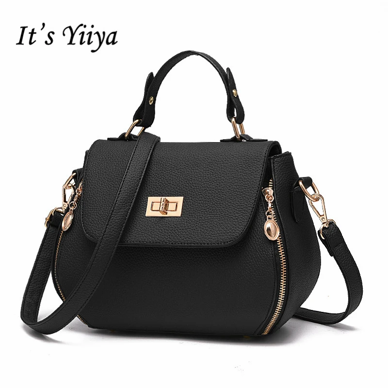 

It's YiiYa 2018 Summer Women PU HandBag Fashion Designer Lady Style Casual bolsa feminina Gilrs Messenger Bag XK8093