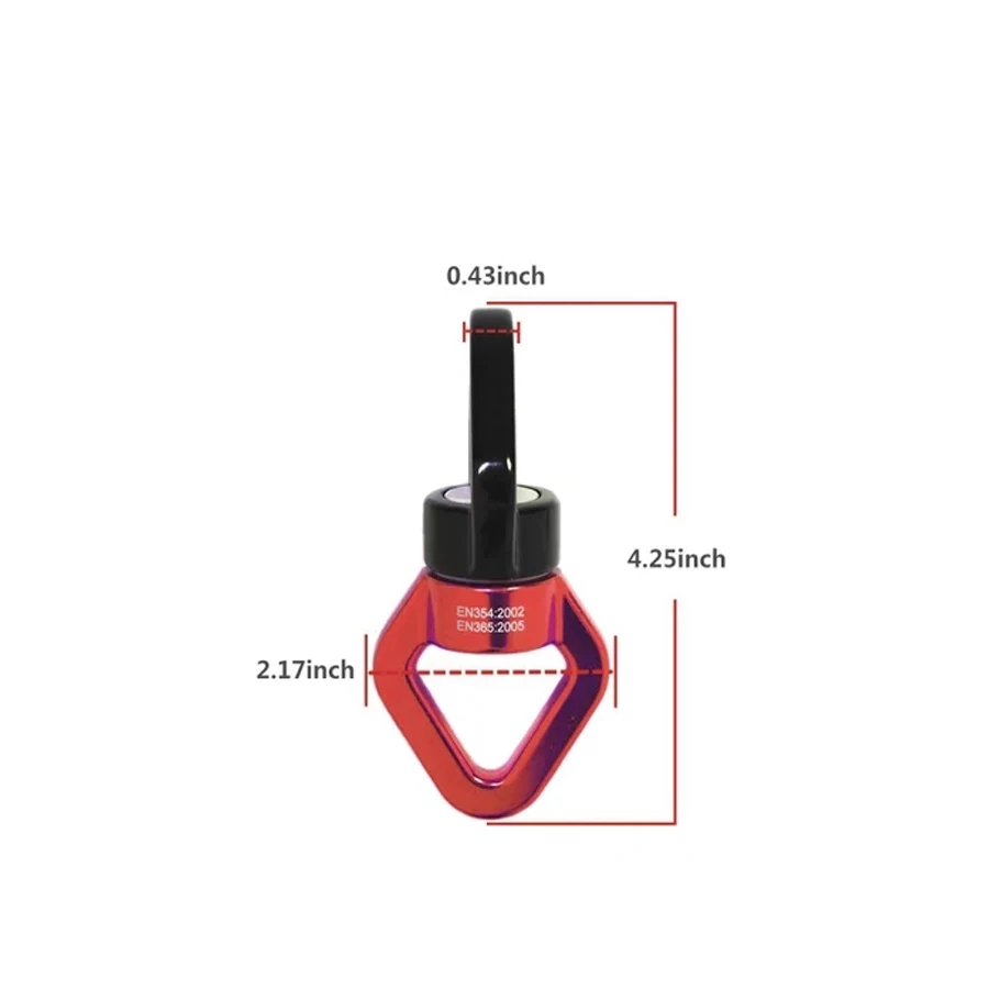 

PENGROAD 30KN Climbing Swivel Connector Rope Rotating Safety Belay Rappel Device Rock Carabiner hanging swings Climb Equipment