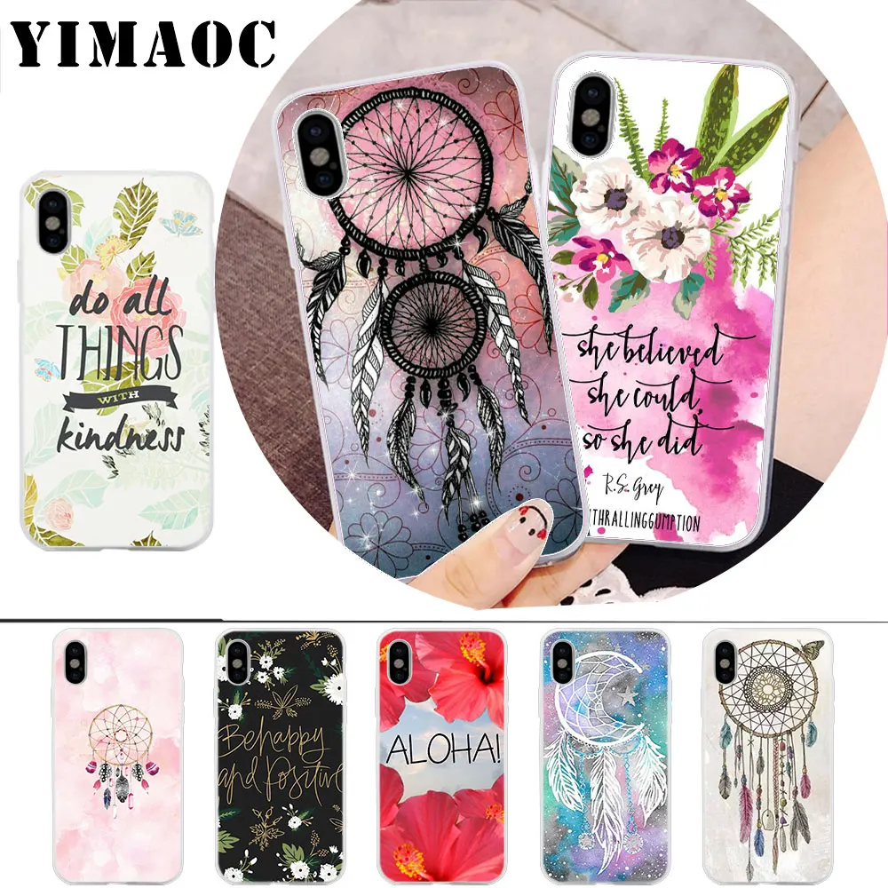 

YIMAOC Art Printed Soft Silicone Case for iPhone X r s Xr Xs Max 8 7 6S 6 Plus 5 5s SE