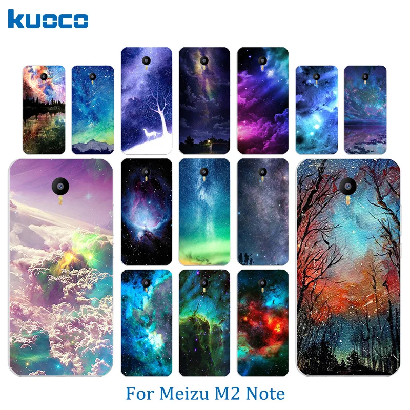 5 дюймов для Meizu M2 Note чехол телефона из мягкого ТПУ силикона с рисунком звездного