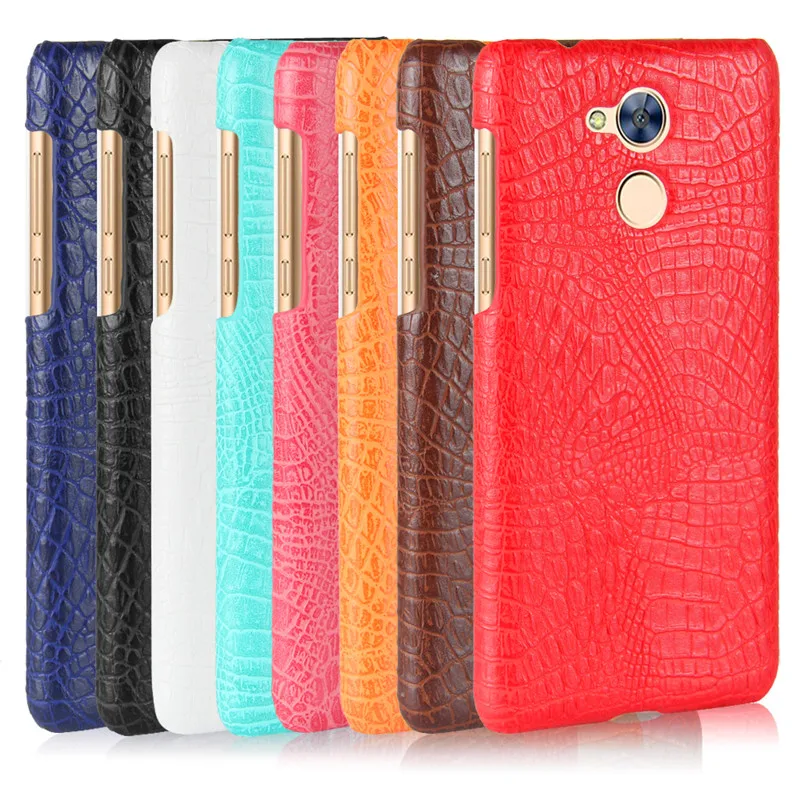 

Huawei Honor 6A DLI-TL20 DLI-AL10 Case Crocodile Grain Hard PC+PU Leather Surface Back Cover Hard Case for Huawei Honor 6A