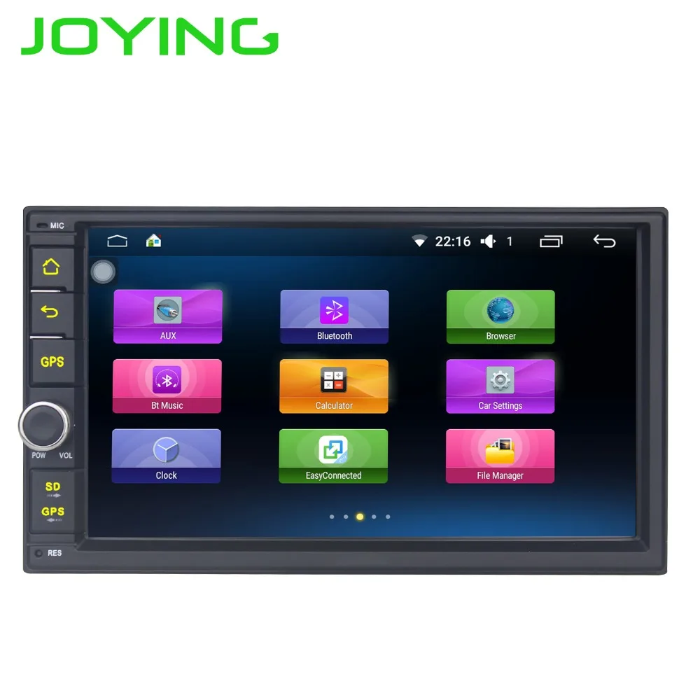 

Joying Quad Core 7 "1024*600 2 Din Android 6.0 Car Radio Audio Stereo Support GPS TV 3G WiFi Universal GPS Navigation Head Unit