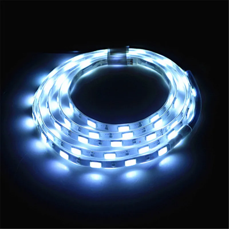 Узкий светодиодный светильник 4 7 мм 5730 5630SMD полоса гибкий DIY знак белый/черный PCB