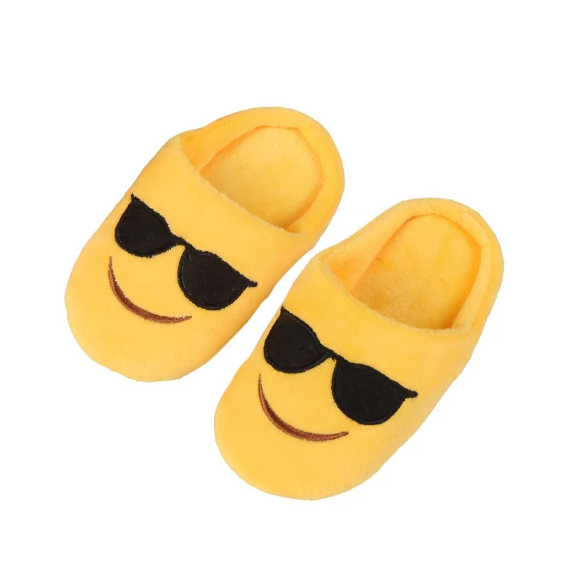 

Infant baby girl Boys Slippers Expression Package Cotton Slippers Children Smiling Face Section Cool Style Flip Flop