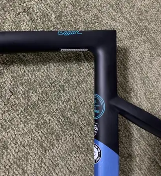

2019 new Brand Customization New SL6 Gold and black Sagan 700C Di2 disc brake road frame UD carbon road frame thru axle 142*12mm