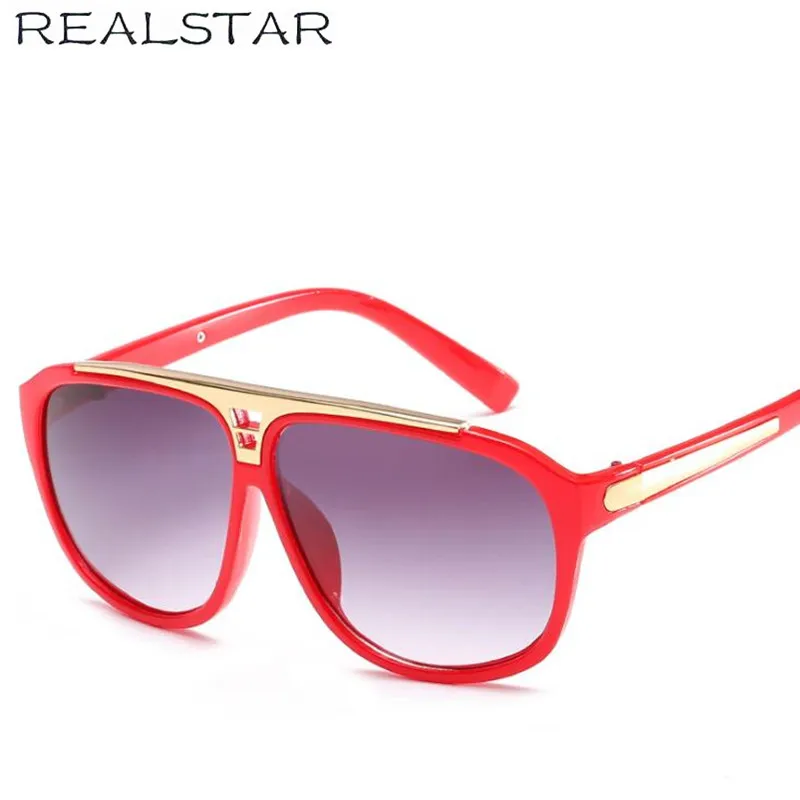 REALSTAR 2018 модные солнцезащитные очки женские Роскошные брендовые мужские Ретро
