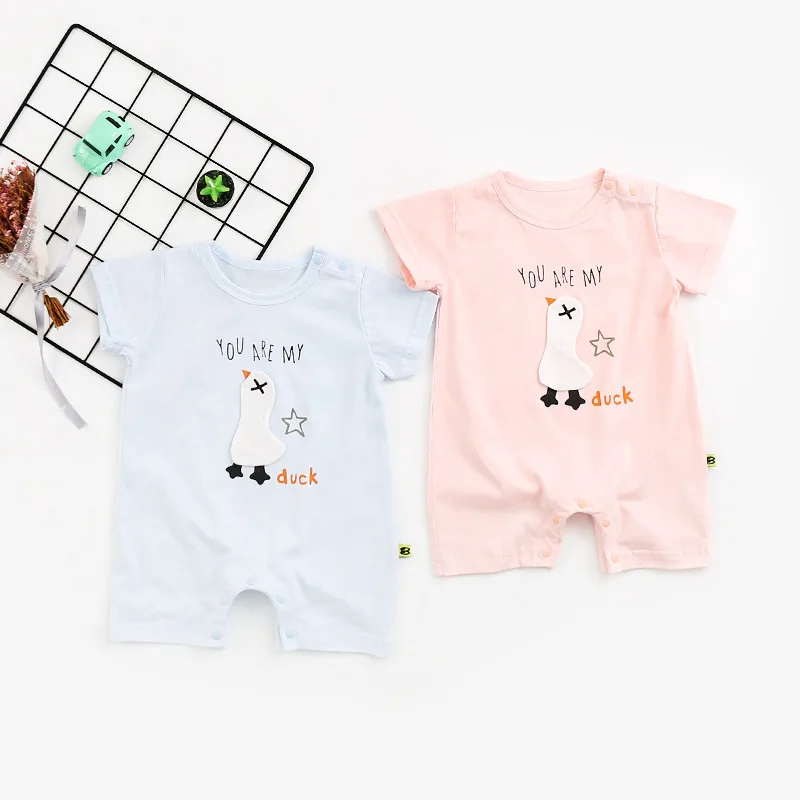 

Baby Clothes Infant Thin Romper Short Sleeve New Born Wear Summer 2019
