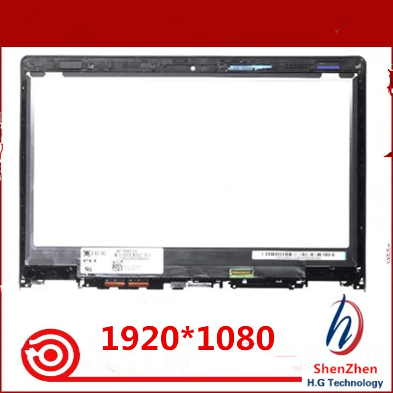 IPS LCD Screen Touch replacement for Lenovo yoga 700-14 Yoga 3-14 14.0&quot FHD panel Digitizer Assembly +Bezel 5D10H35588 frame |