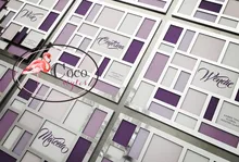 super creative luxury laser cut silver mirror acrylic menu card place card invitation card