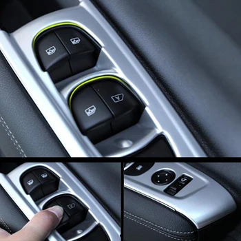 

For Renault Koleos 2017 2018 ABS Plastic Car Door and window glass lifting switch Cover Trim sticker Car Styling Accessories