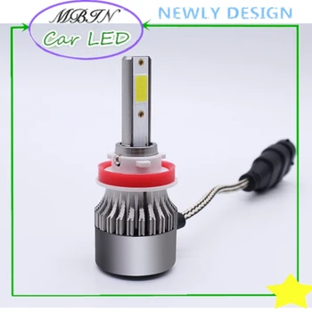 

Automobile MBIN K3 COB led headlight H11 kit 4800LM 36W 6000k fan cooling fog lamp driving bulb car lighting system accessories