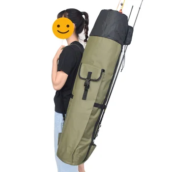 

Fishing Reel Organizer Pole Storage Bag Large Capacity Fishing Rod Bag Carrier Adjustable Fishing Rod Holder Fishing Accessories