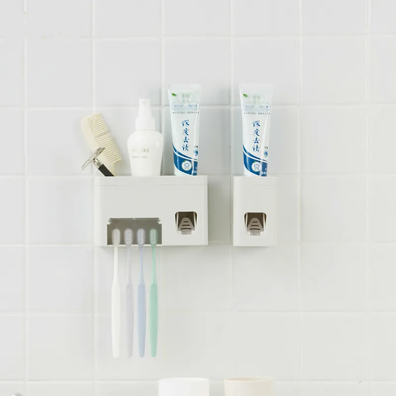 LIRUIKA многофункциональный приспособление для выдавливания зубной пасты комплект настенный автоматического зубная паста для ленивых соковыжималка полный набор для держателей зубных щеток