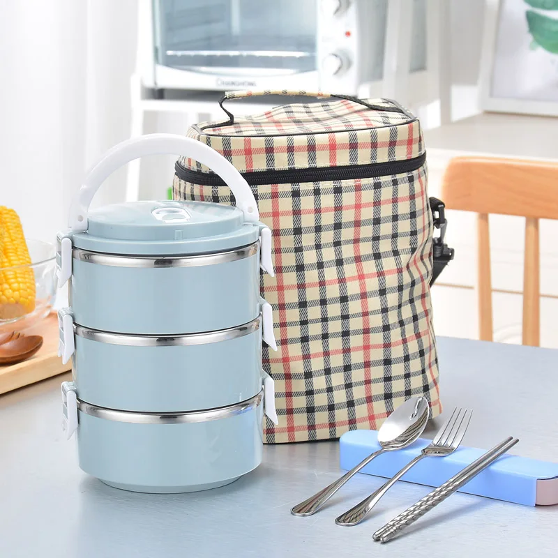 

Bento Box Japanese Style With Bag Dinnerware Food Container Insulated Thermo Leak Proof Lunch Box Portable 304 Stainless Steel