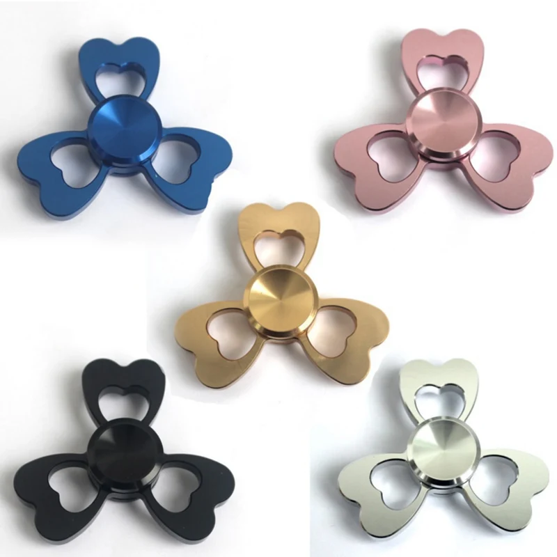 Горячие Прохладный EDC игрушка счастливый клевер цветок любви ручной Spinner