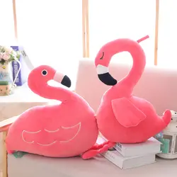 Творческий моделирование Фламинго плюшевые игрушечные лошадки и подушки детские милые дикая птица Мягкая кукла подарок игрушка коллекци
