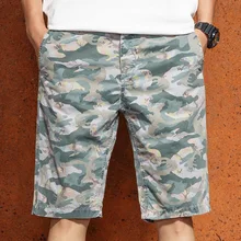 Мужские шорты кэжуал армейский Стиль Летние Мульти-Карманные Камуфляж Для мужчин s модных женских сапог до колена Длина бриджи, бермуды высокое качество F58