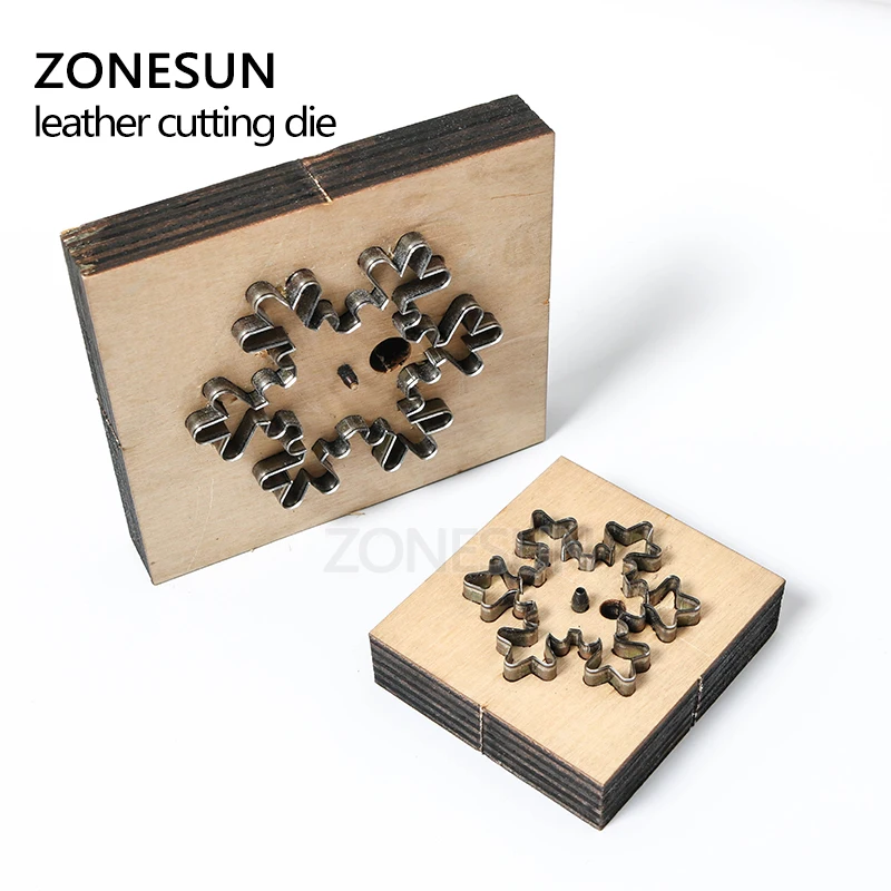 ZONESUN снег кожа резки Die DIY кольцо для ключей вырезать деревянный шаблонный нож