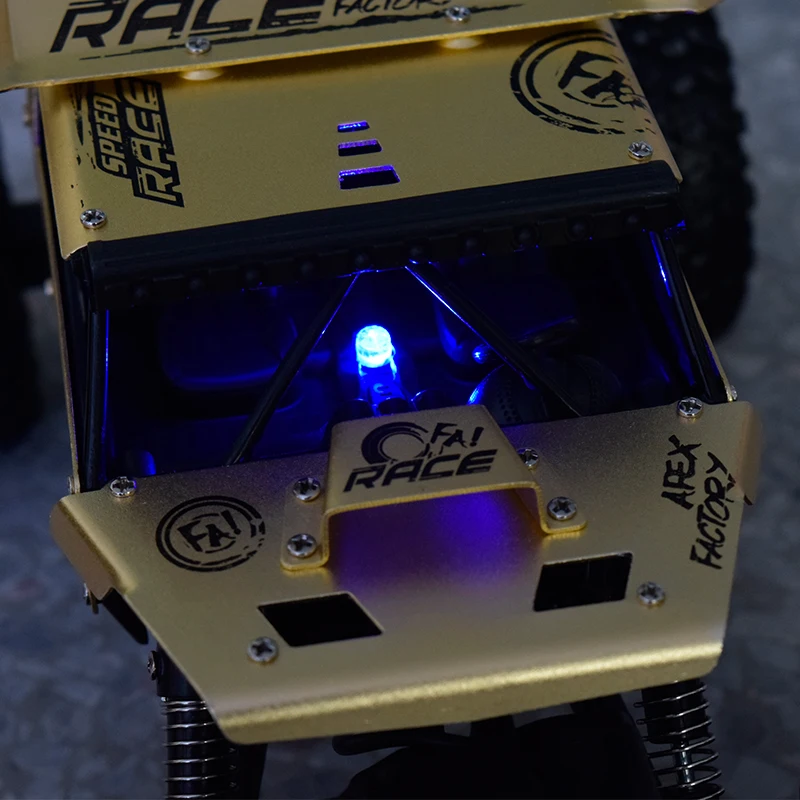 1:18 4dw 2.4 ГГц 4x4 с свет электрический Metal Rock сканеры ралли двойной Двигатель Bigfoot