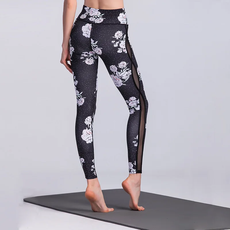 Женские спортивные штаны для фитнеса йоги дышащих леггинсов|yoga pants|fitness yogamesh running