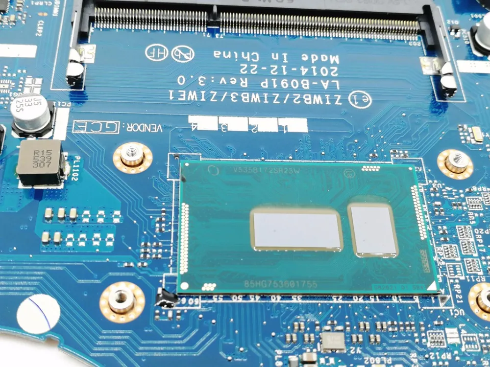 ZIWB2/ZIWB3/ZIWE1 LA-B091P для lenovo Ideapad b50-70 материнская плата для ноутбуков FRU/PN: 5B20H33017 с I7-5500 cpu+ видеокартой